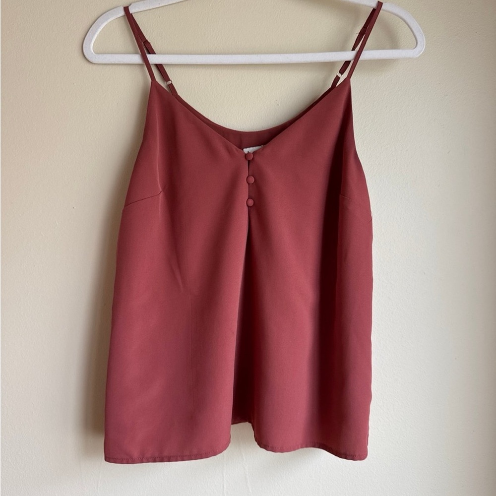 A New Day Red Sleeveless Camisole Top